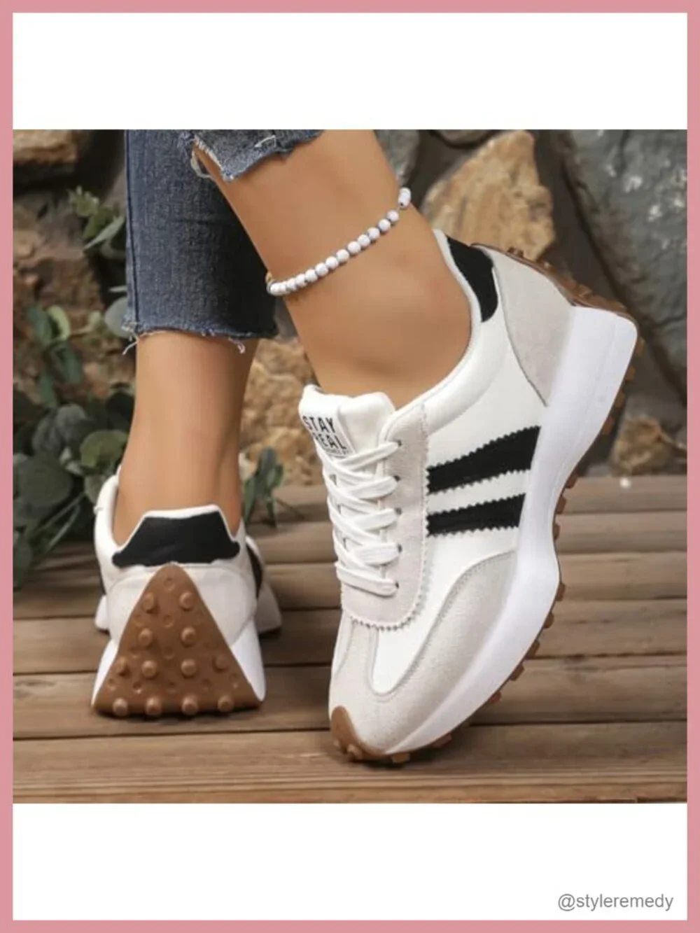 Thick Sole Fashion Sneakers Breathable Walking Shoes Casual Textile Upper